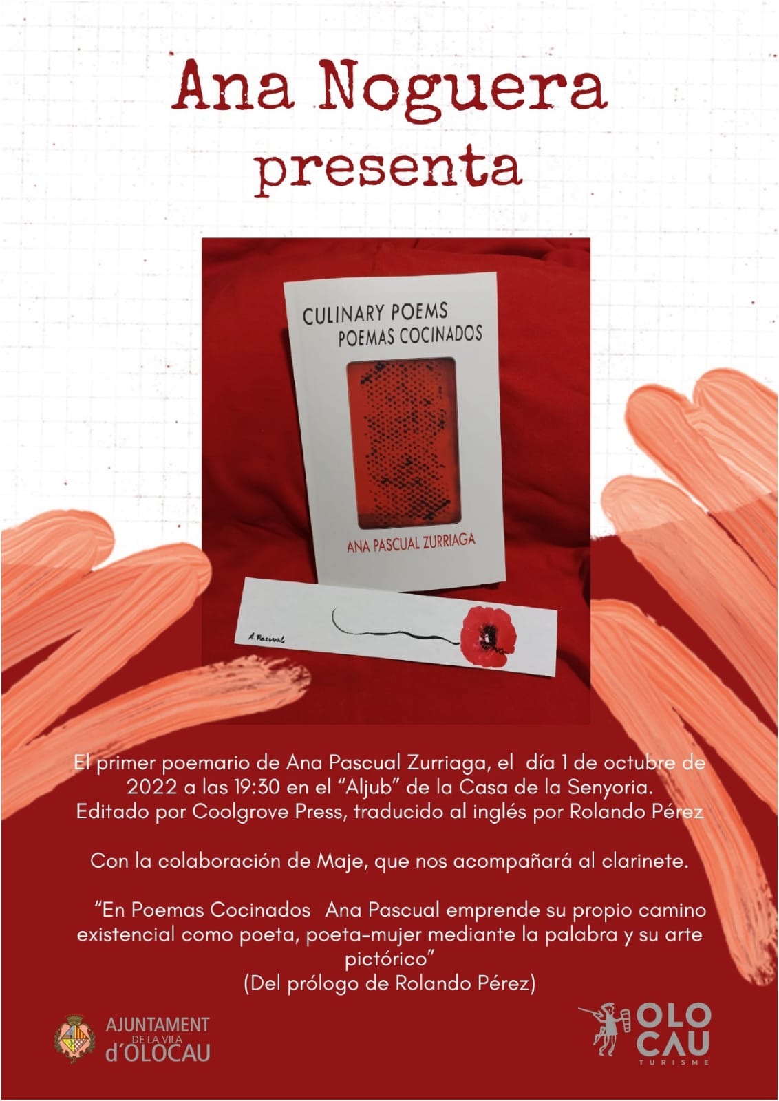 Cartel acto presentaci&oacute;n libro Olocau