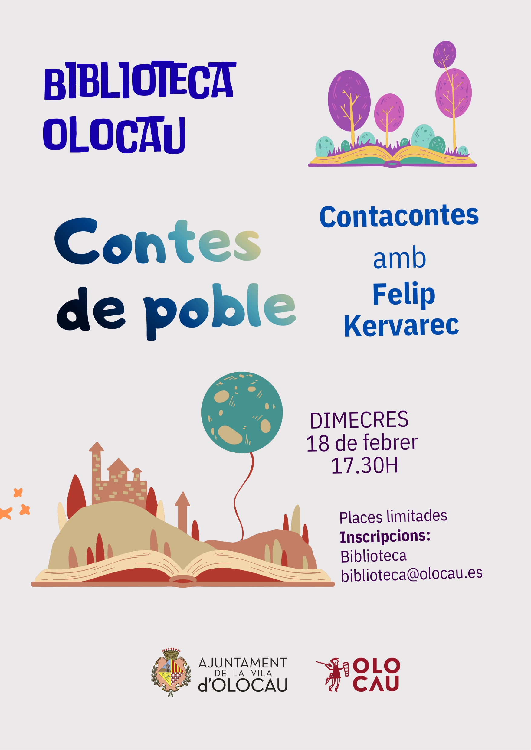 Nueva fecha de la sesi&oacute;n de cuentacuentos &lsquo;Contes de poble&rsquo;, con Felip Kervarec, Olocau