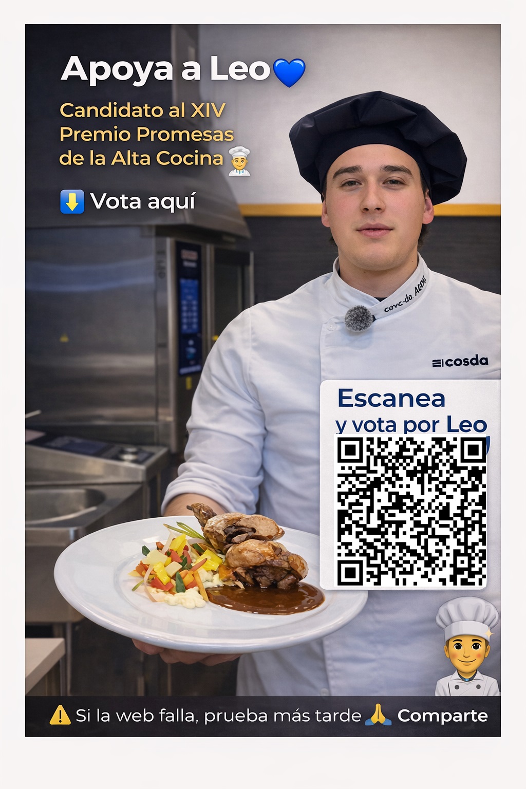 Cartel apoyo Leo Sarrió Morán