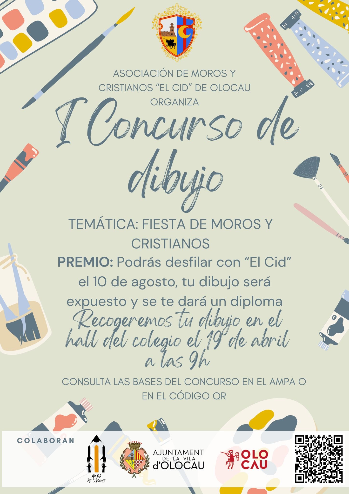 Concurso de dibujo Asociaci&oacute;n de Moros y Cristianos &lsquo;El Cid&rsquo; de Olocau