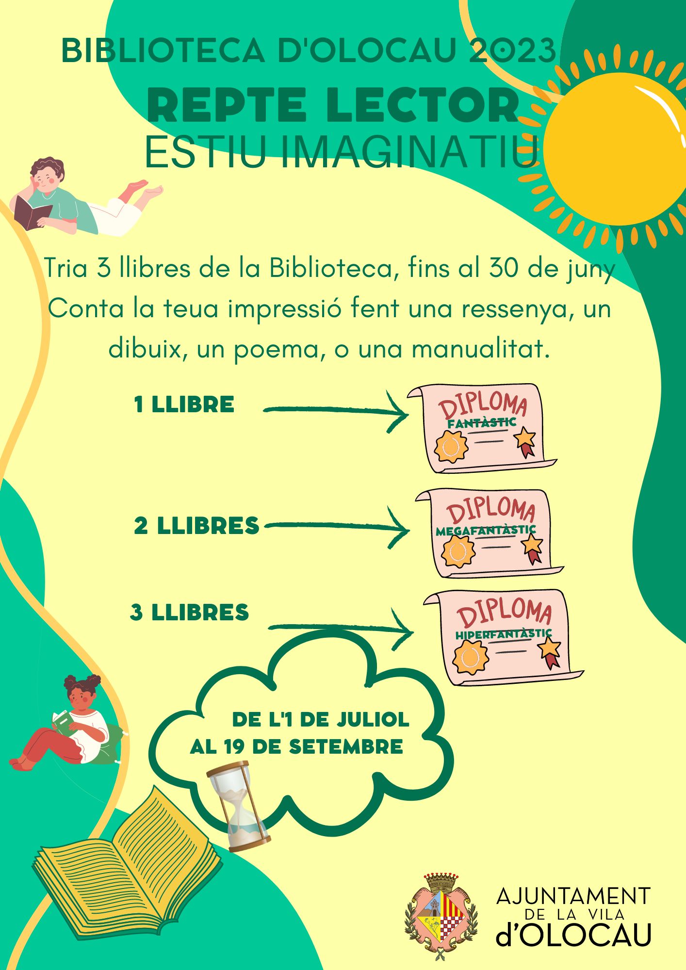 Cartel reto lector &lsquo;Verano imaginativo&rsquo; Olocau