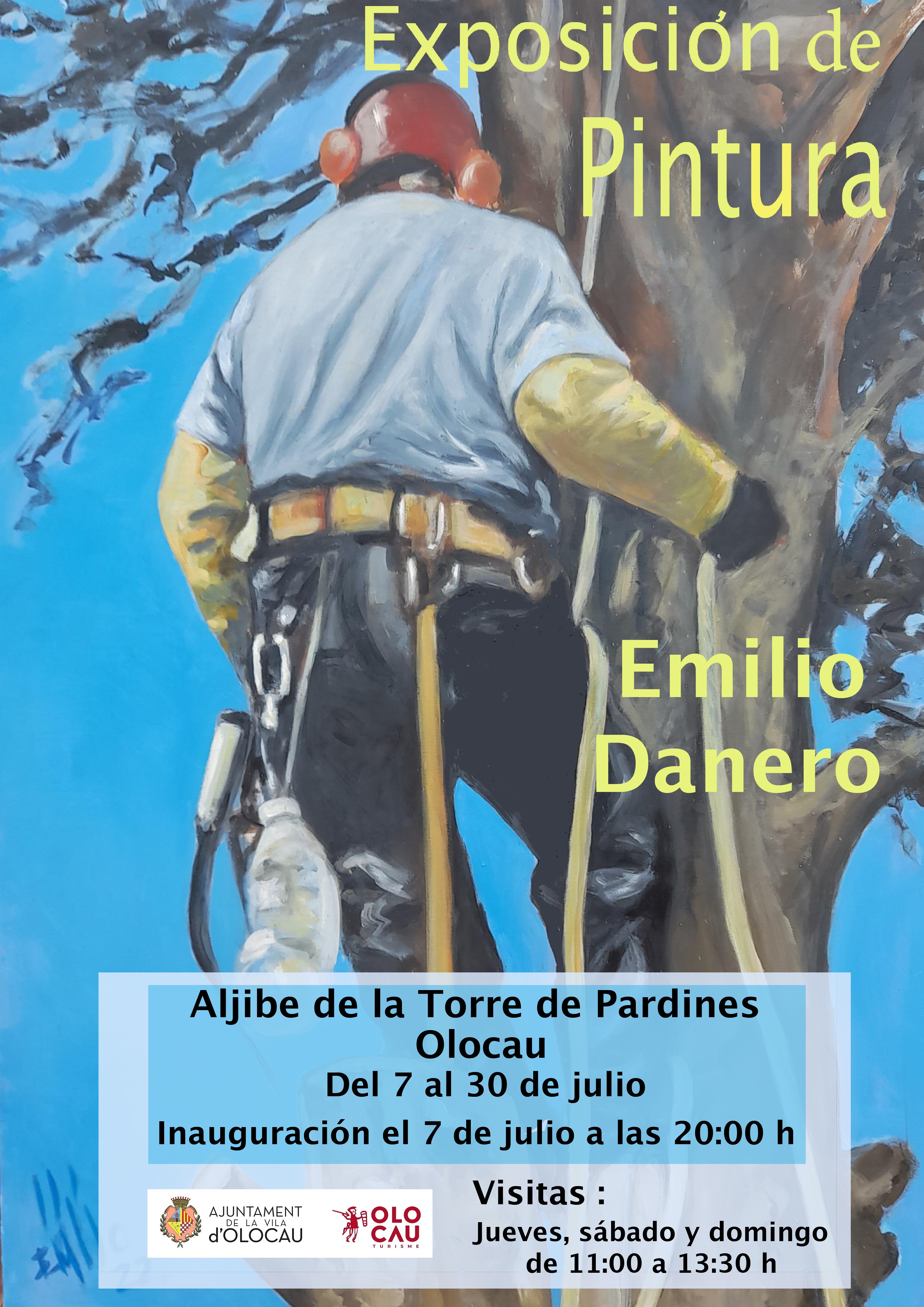 Cartel exposici&oacute;n de pintura Emilio Danero Olocau