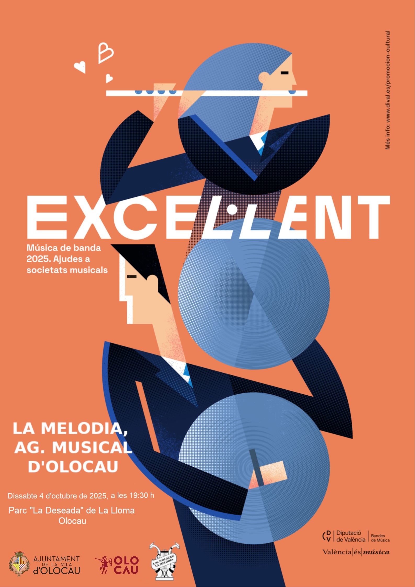 Cartel concierto La Melodia Olocau Excel·lent 2025
