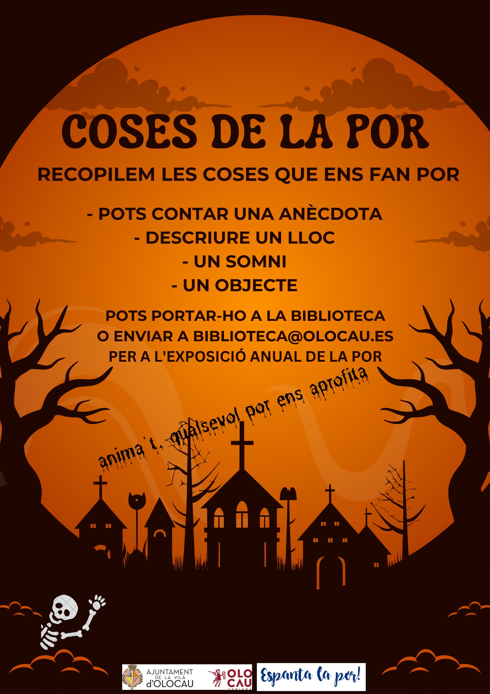 Cartel Coses de la por Biblioteca Olocau