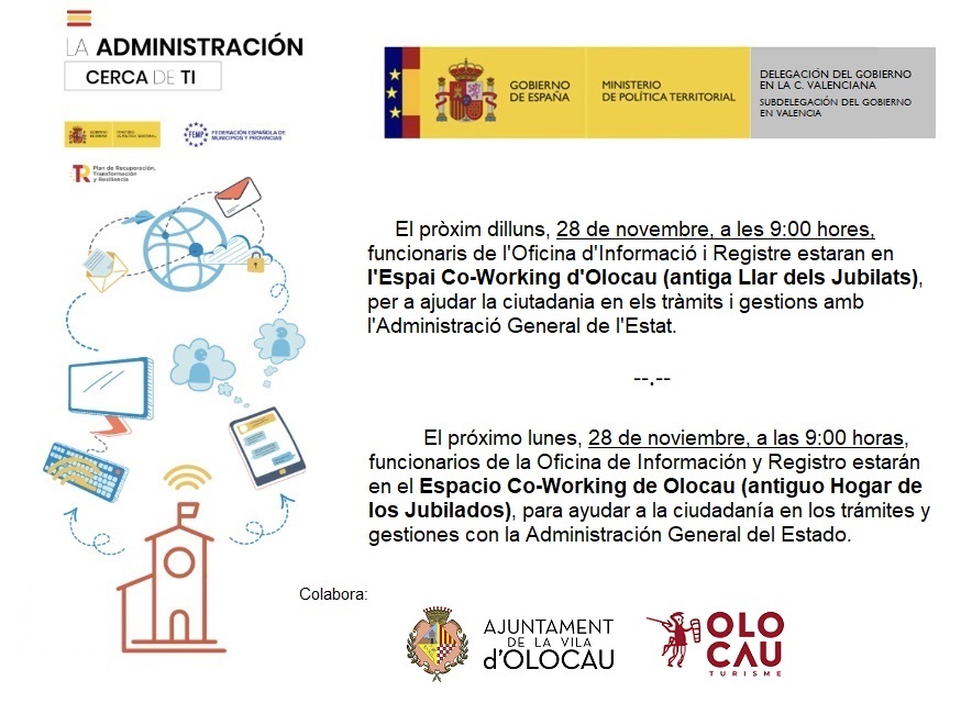 Cartel sesi&oacute;n informativa Olocau