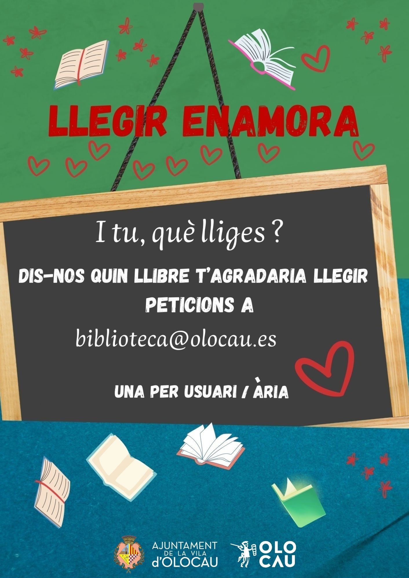 Campaña ‘Llegir enamora’ Biblioteca Olocau
