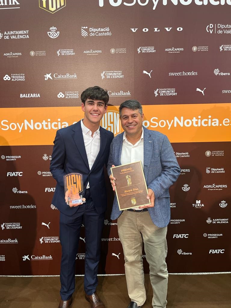 &Aacute;lvaro D&iacute;az premio YoSoyNoticia.es 2023 Olocau