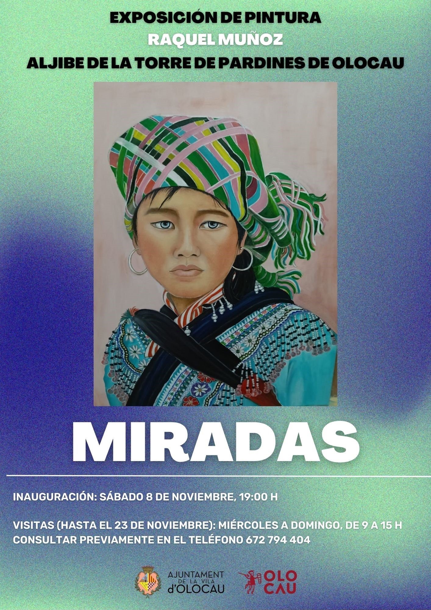 Cartel exposición Miradas Raquel Muñoz Olocau