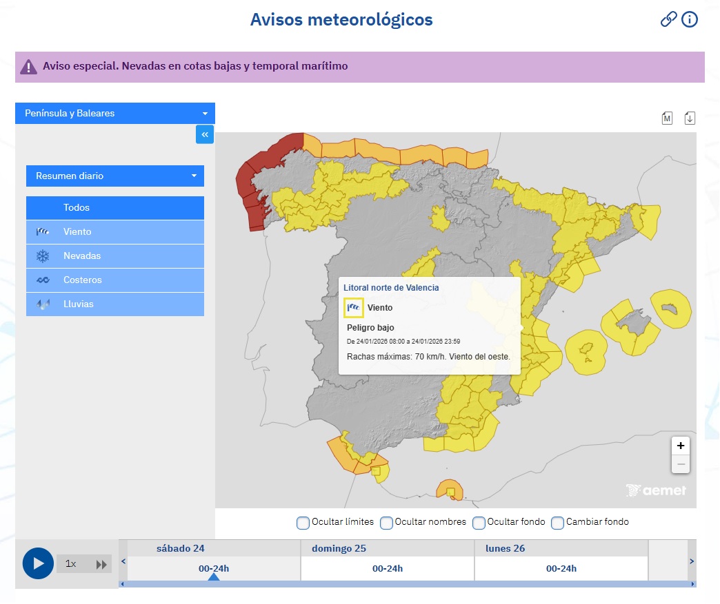 AEMET 24 enero