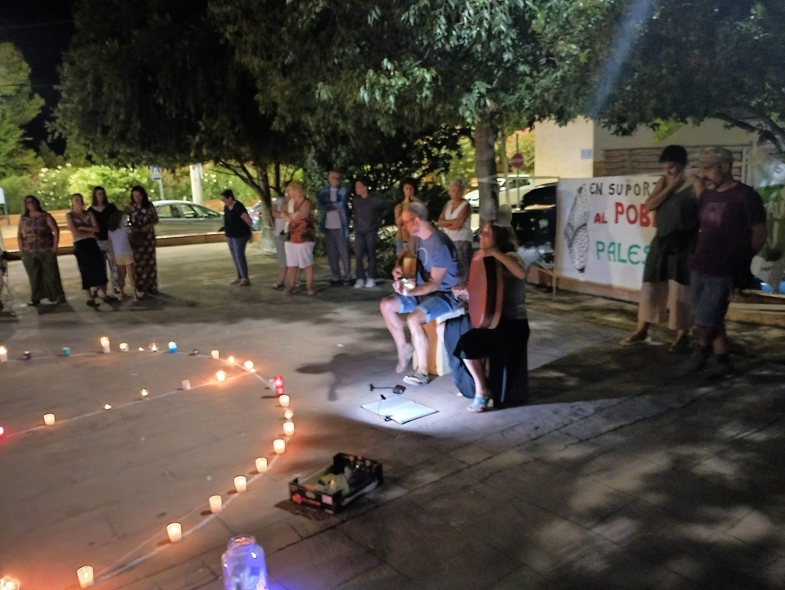 Vigilia por Gaza Olocau 2