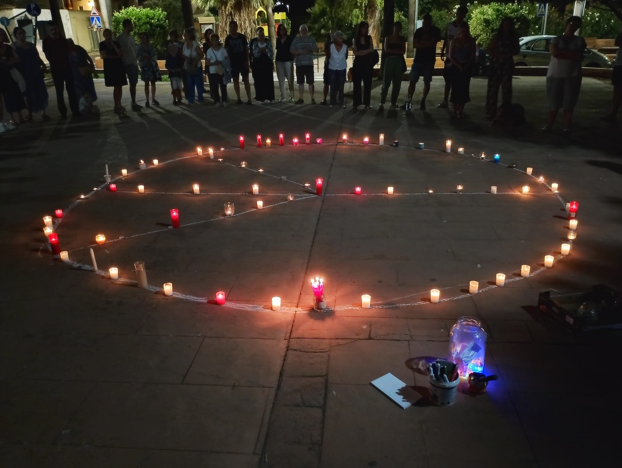 Vigilia por Gaza Olocau 1