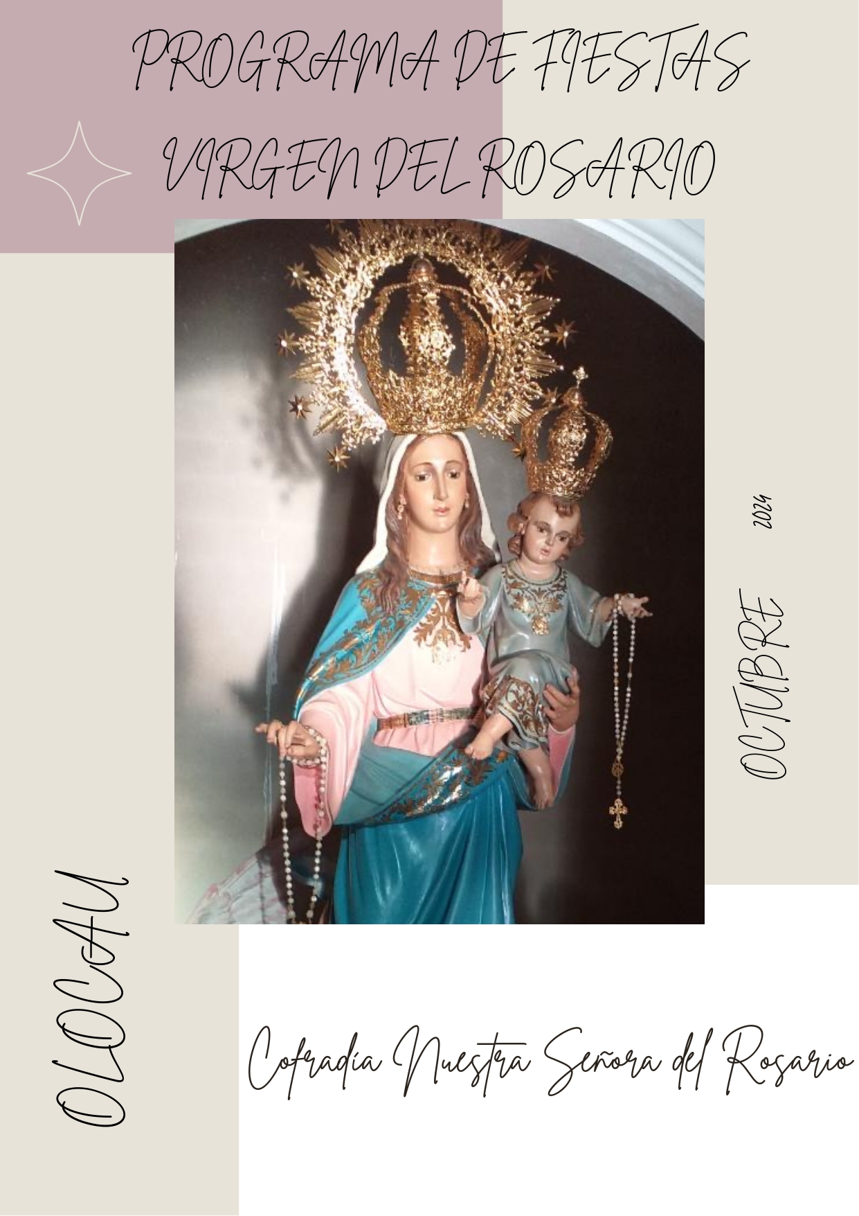 Portada programa Fiestas Virgen del Rosario 2024 Olocau