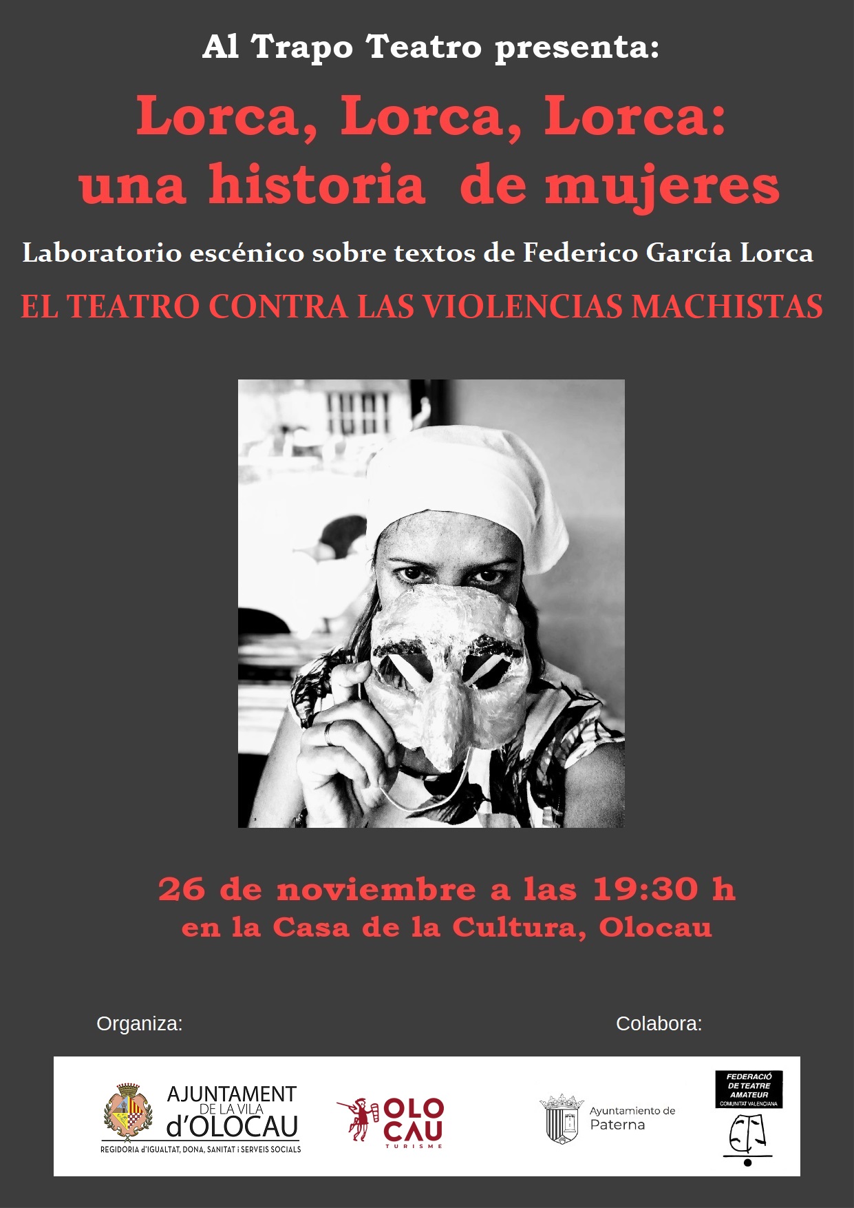 Cartel Teatro 26 noviembre Olocau