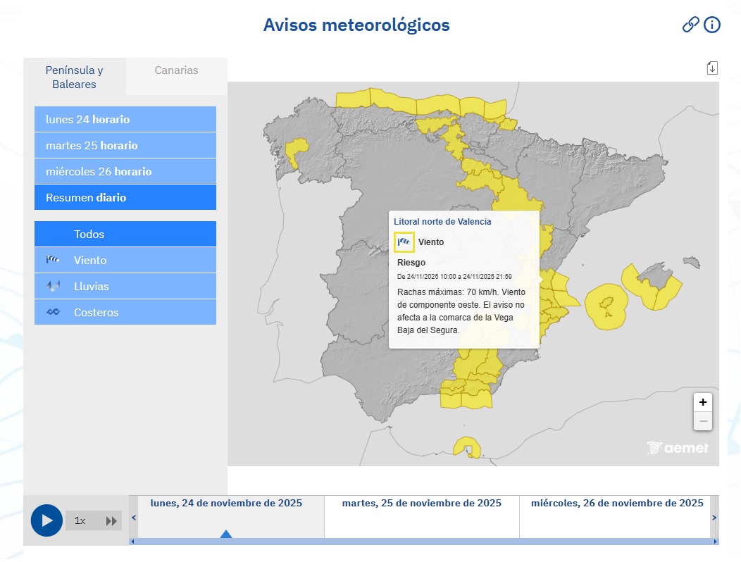 AEMET 24 noviembre