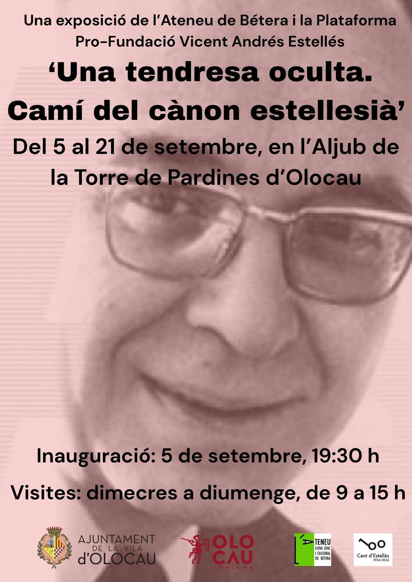 Cartel exposici&oacute;n Una tendresa oculta. Cam&iacute; del c&agrave;non estellesi&agrave; Olocau