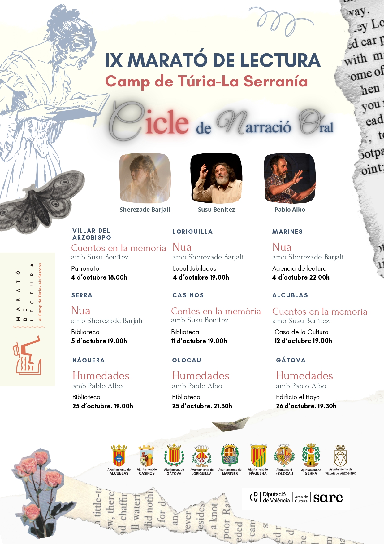 Ciclo de Narraci&oacute;n Oral del Marat&oacute;n de Lectura Camp de T&uacute;ria - La Serran&iacute;a