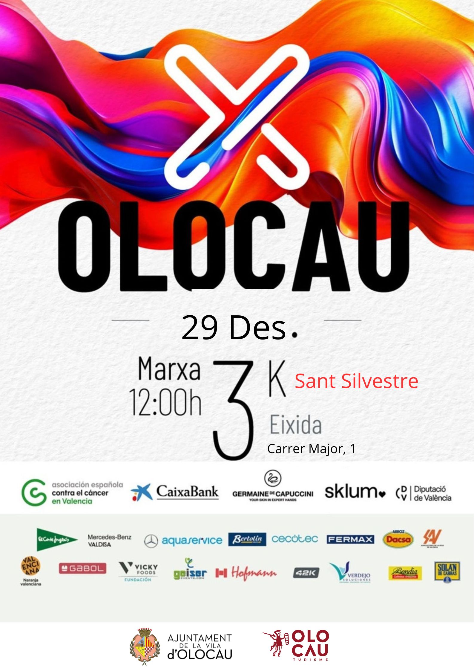 Cartel RunC&aacute;ncer 2024 Olocau