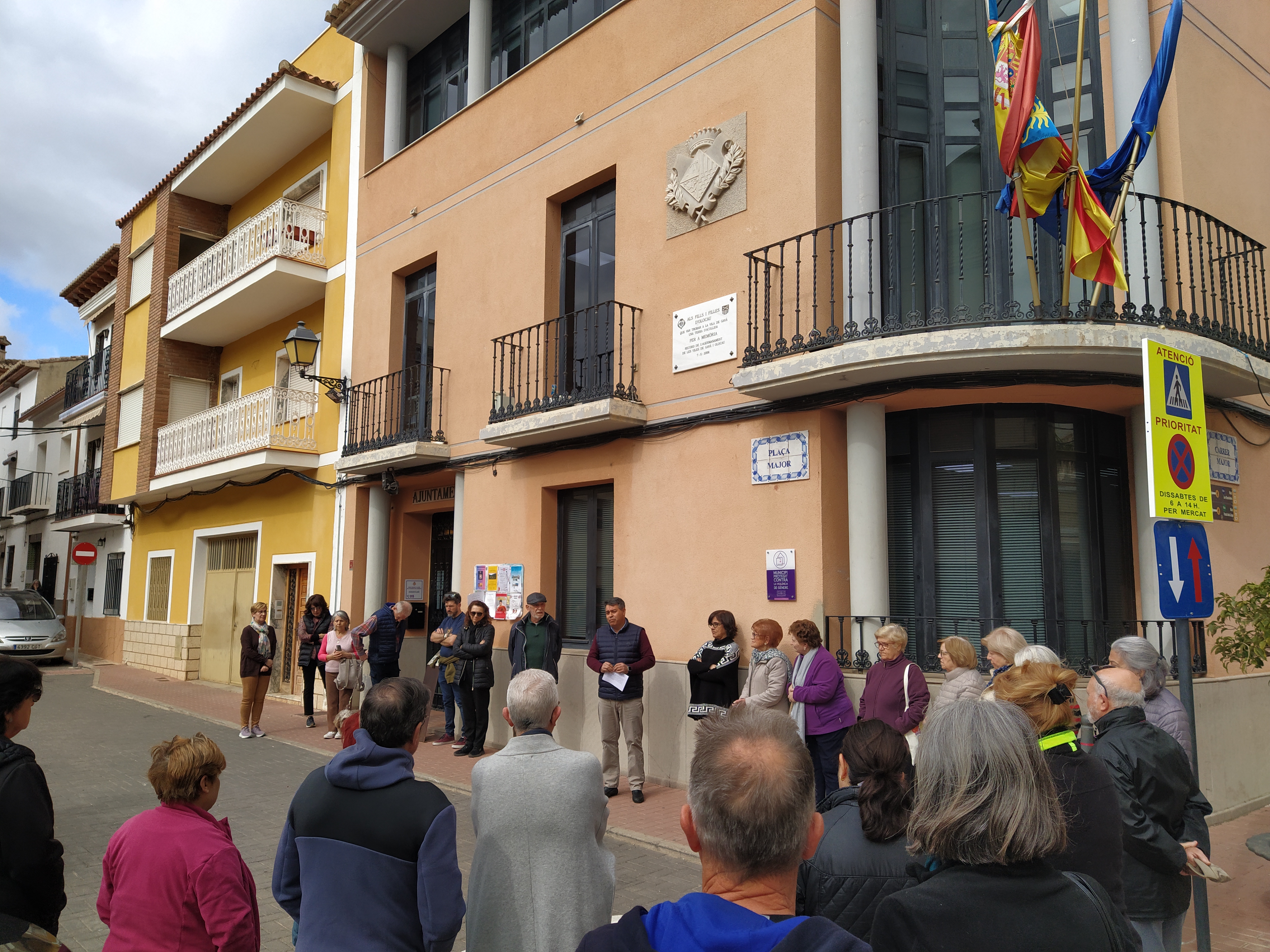 Minuto de silencio incendio Valencia (Olocau 26 febrero 2024) - 2