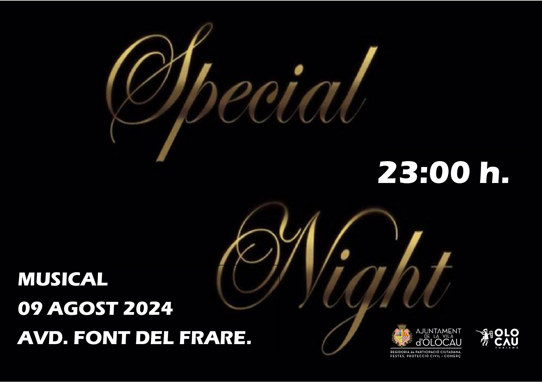 Cartel musical Special Night Olocau