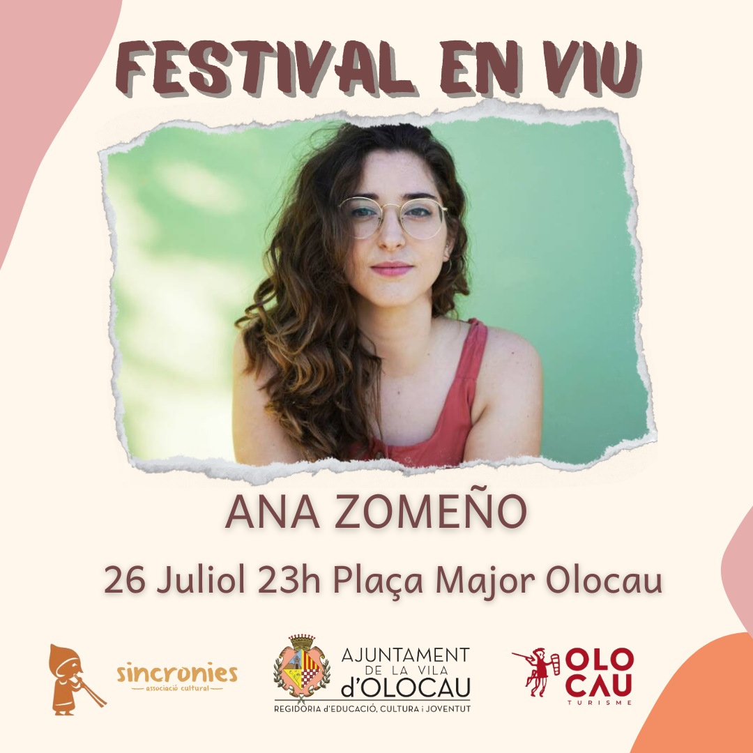 Cartel concierto Ana Zome&ntilde;o Olocau