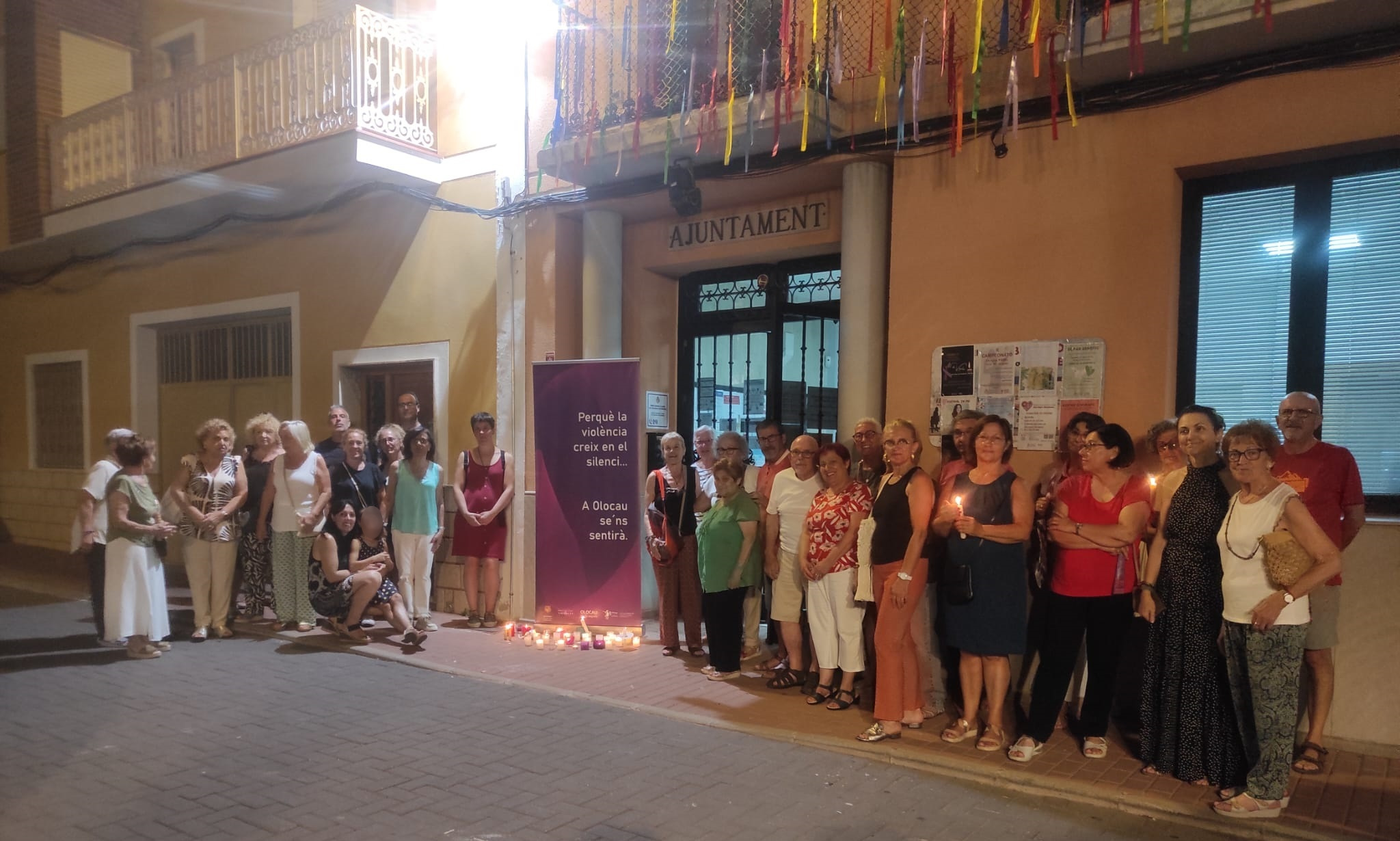 Noche de Vigilia contra la violencia machista Olocau - 1