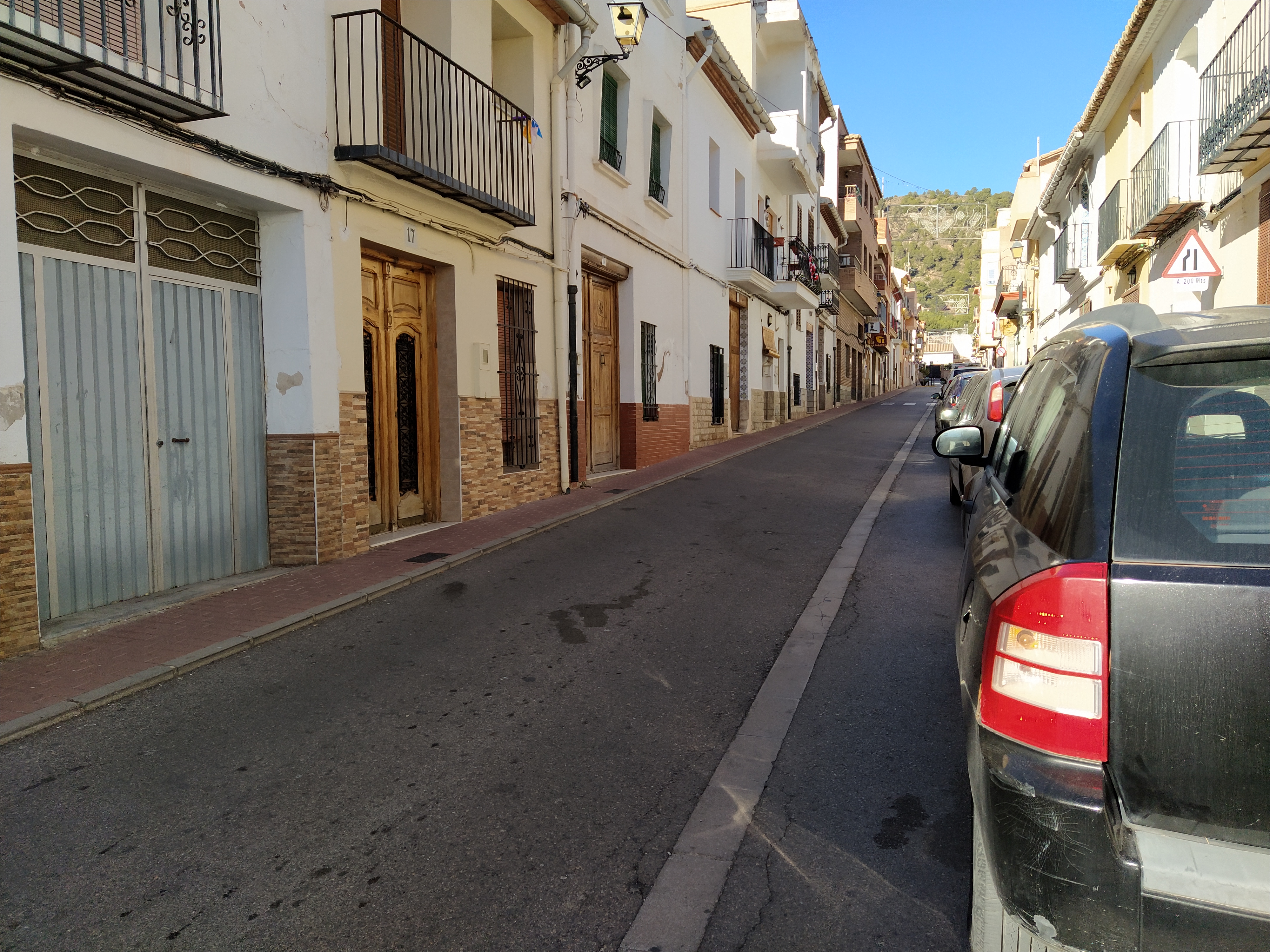 Foto cambio estacionamiento Calle Mayor Olocau 2023 - 2