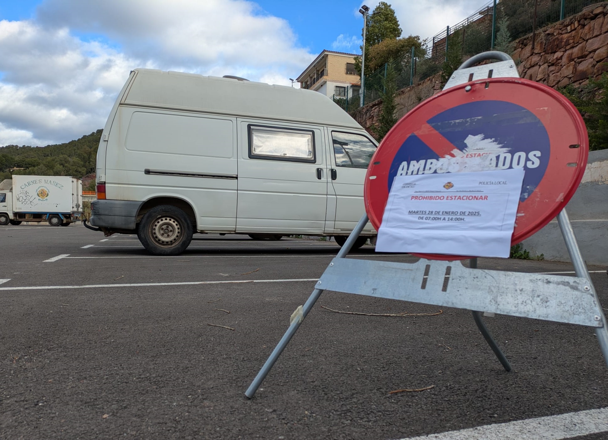 Foto prohibición estacionar