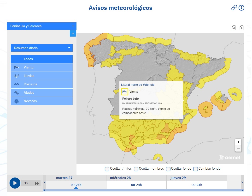 AEMET 27 enero