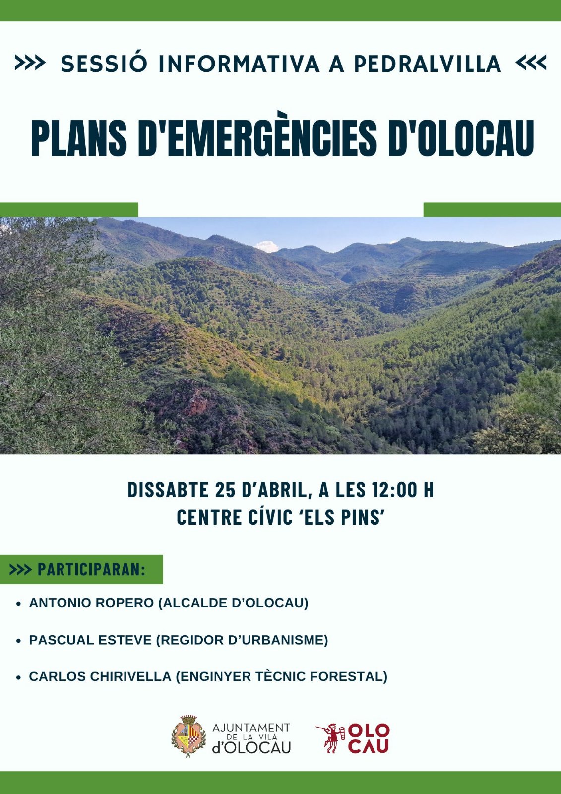 Sessió informativa sobre els plans d'emergències d'Olocau