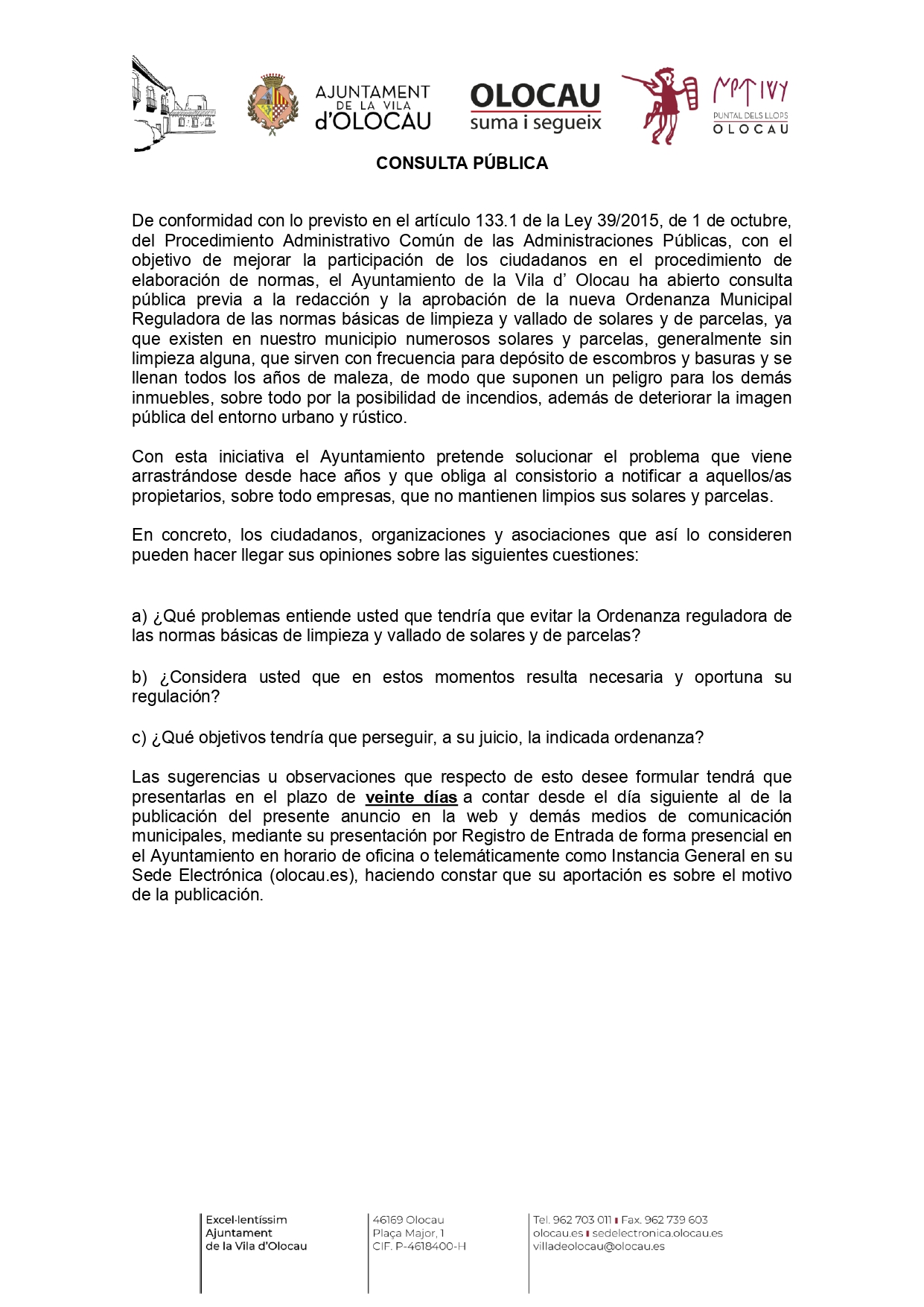 Consulta p&uacute;blica