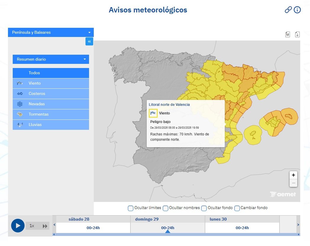 AEMET 29 març