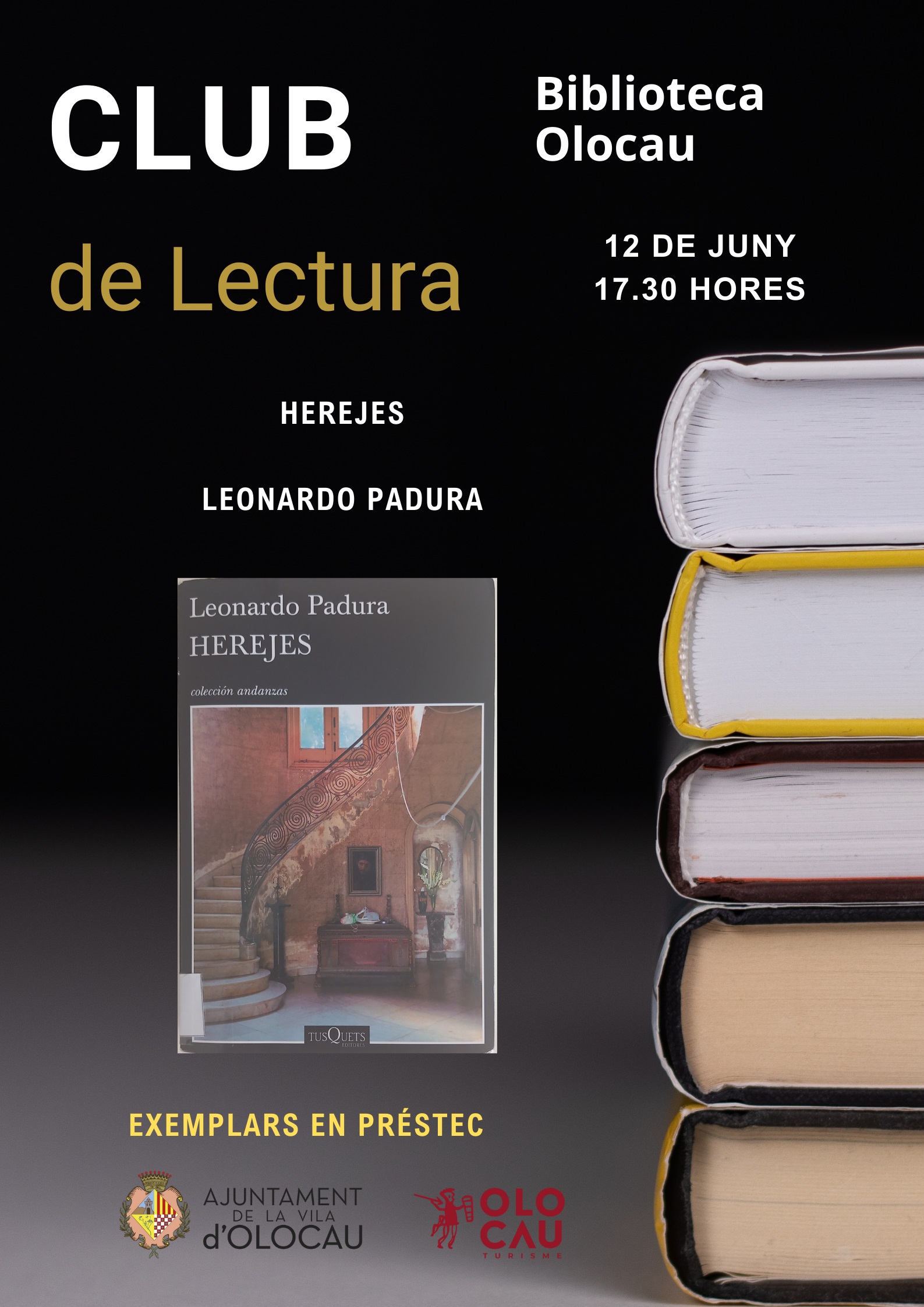 Cartel Club de Lectura junio Biblioteca Olocau