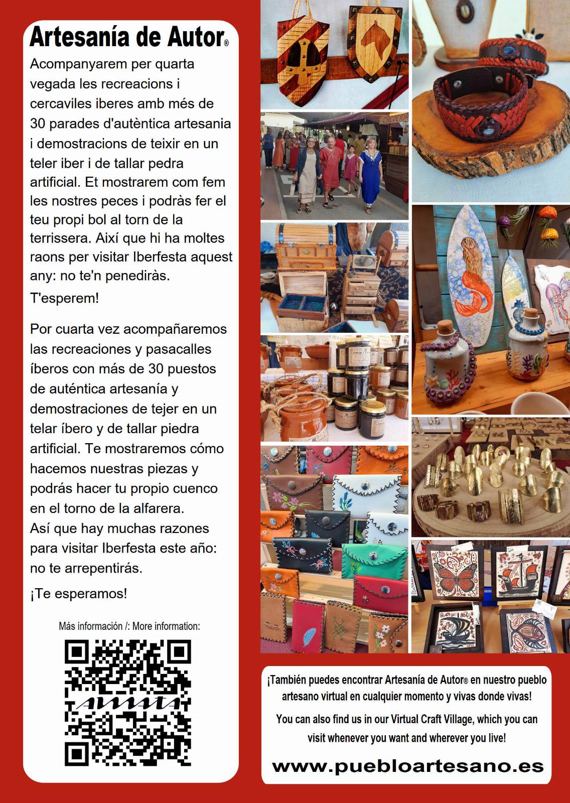 Fullet explicatiu de la Fira Artesanal de la Iberfesta 2026 Olocau 2