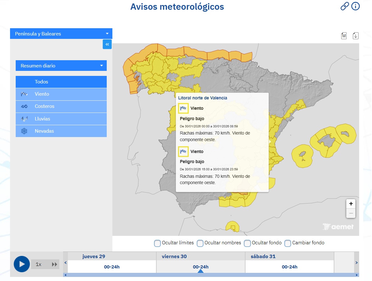 AEMET 30 enero