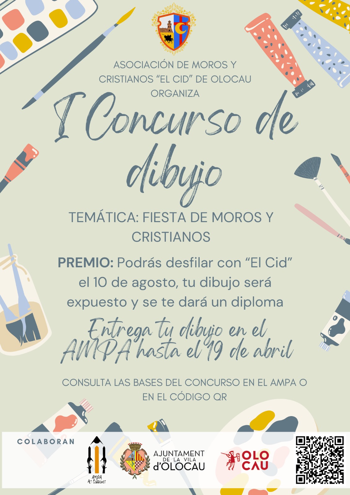 Concurso de dibujo Asociaci&oacute;n de Moros y Cristianos 'El Cid' de Olocau
