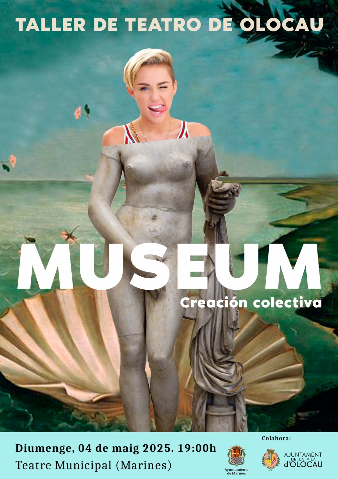 Cartel representación Museum Marines Taller Teatro Olocau