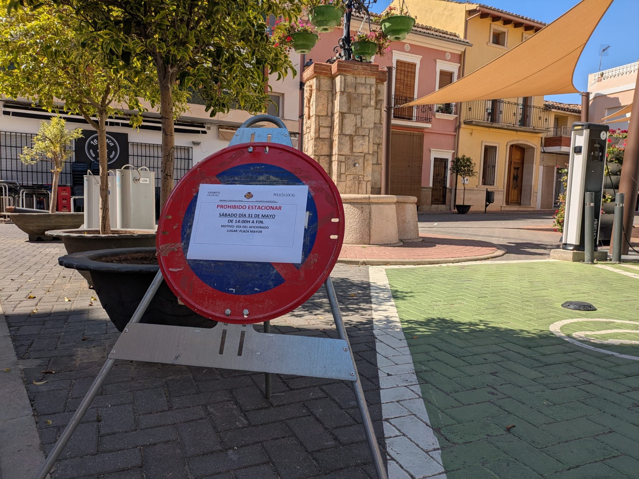 Prohibici&oacute;n estacionar D&iacute;a del Aficionado del Club de F&uacute;tbol Olocau
