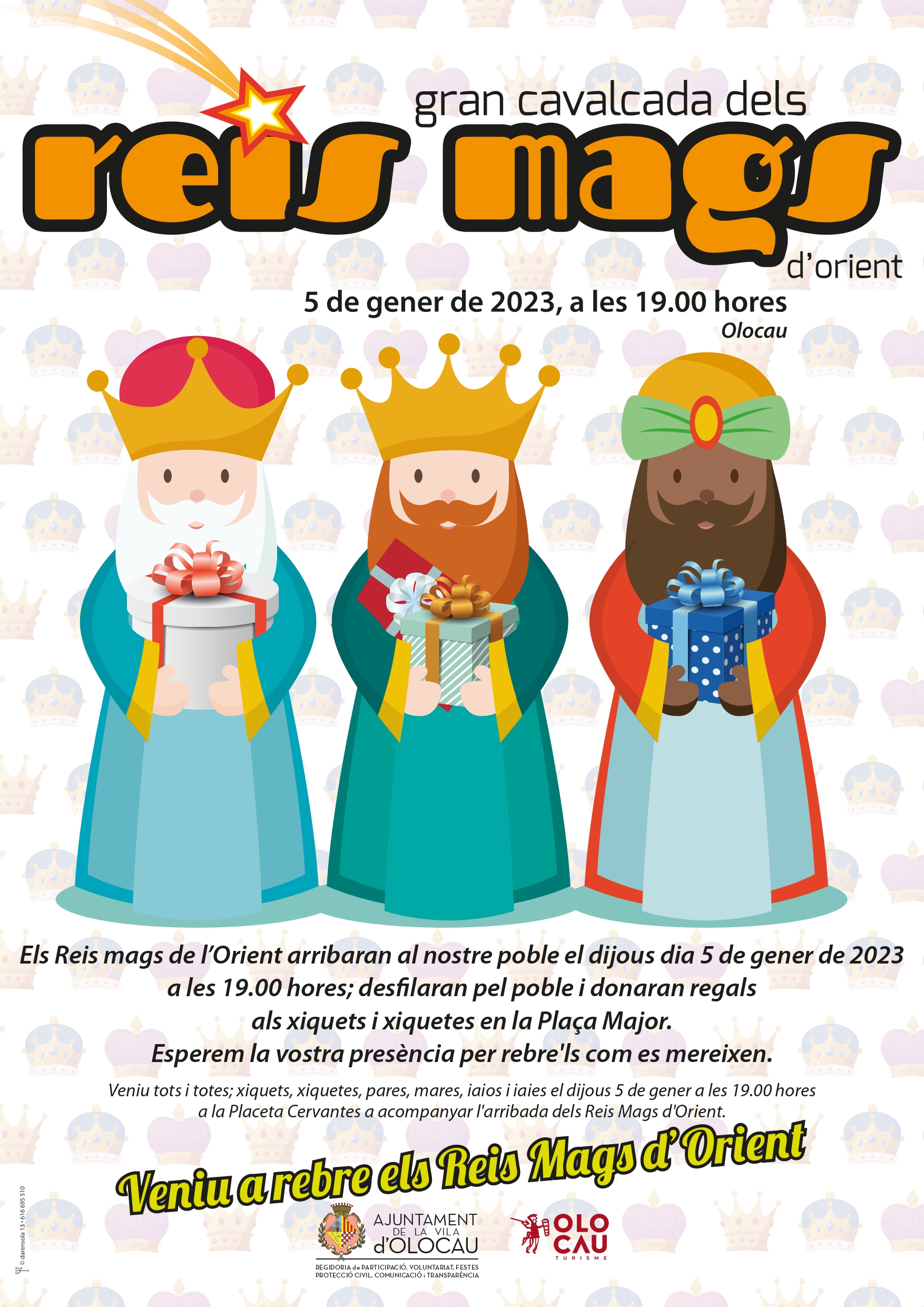 Cartel Cabalgata Reyes Magos 2023 Olocau