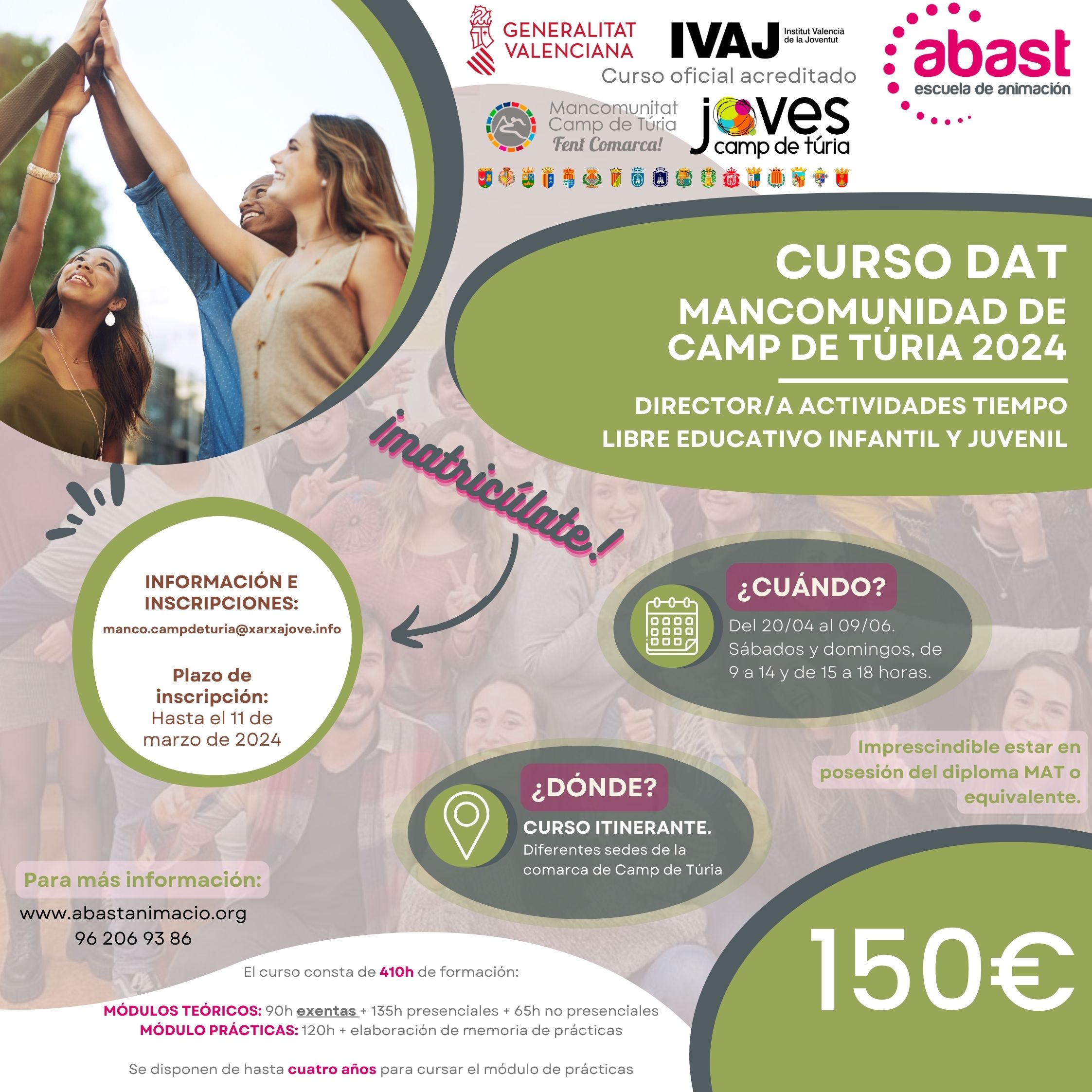 Curso DAT Camp de T&uacute;ria