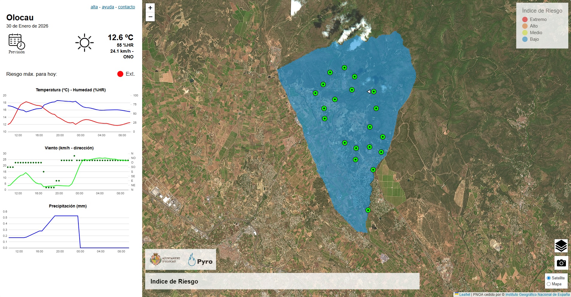 Riesgo incendio 30 enero
