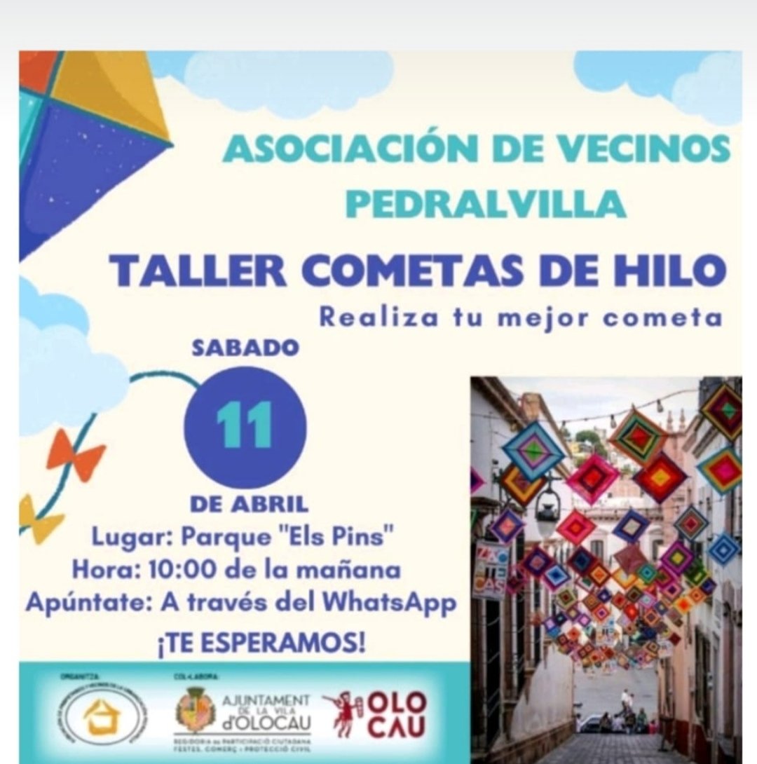 Taller de cometes de fil Pedralvilla Olocau