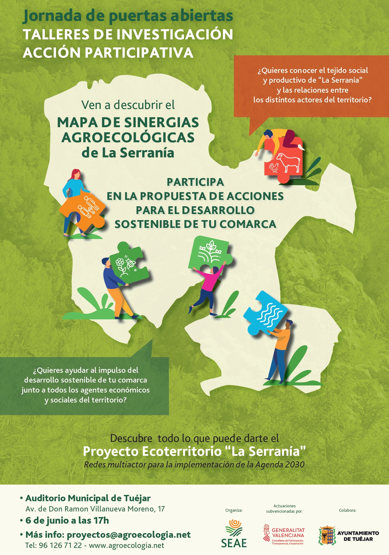 Cartel Taller participativo proyecto Ecoterritorio La Serran&iacute;a