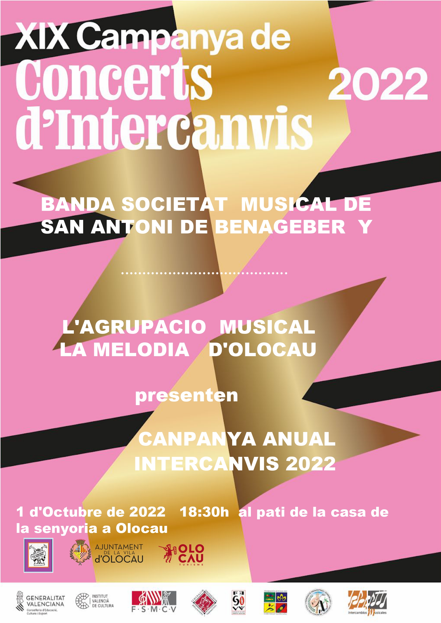 Cartel Concierto La Melod&iacute;a Olocau