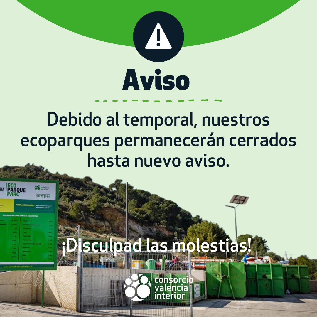 Aviso cierre ecoparques