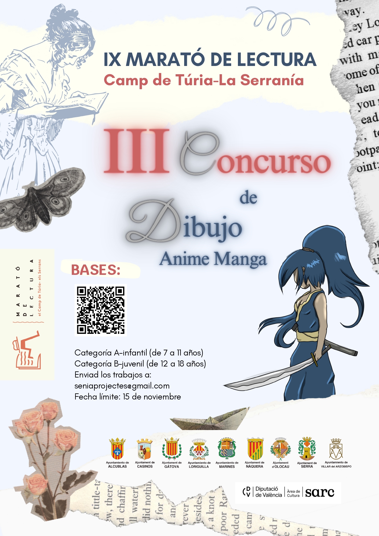 Cartel Concurso Dibujo Anime Manga