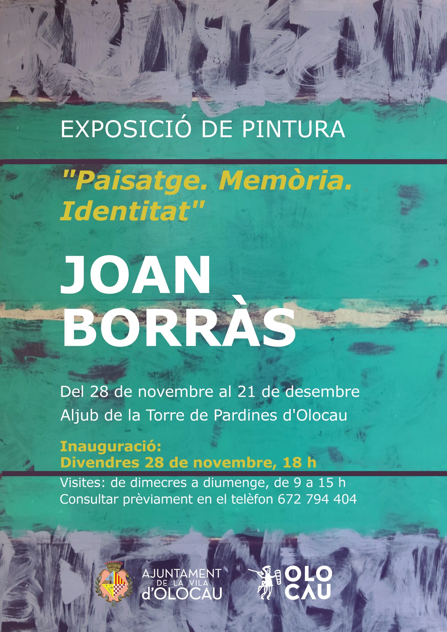 Inauguració de l'exposició de pintura ‘Paisatge. Memòria. Identitat’, de Joan Borràs