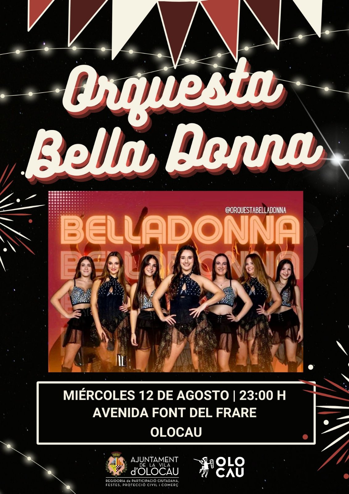 Actuación de la Orquesta Bella Donna (Fiestas en honor a San Roque)