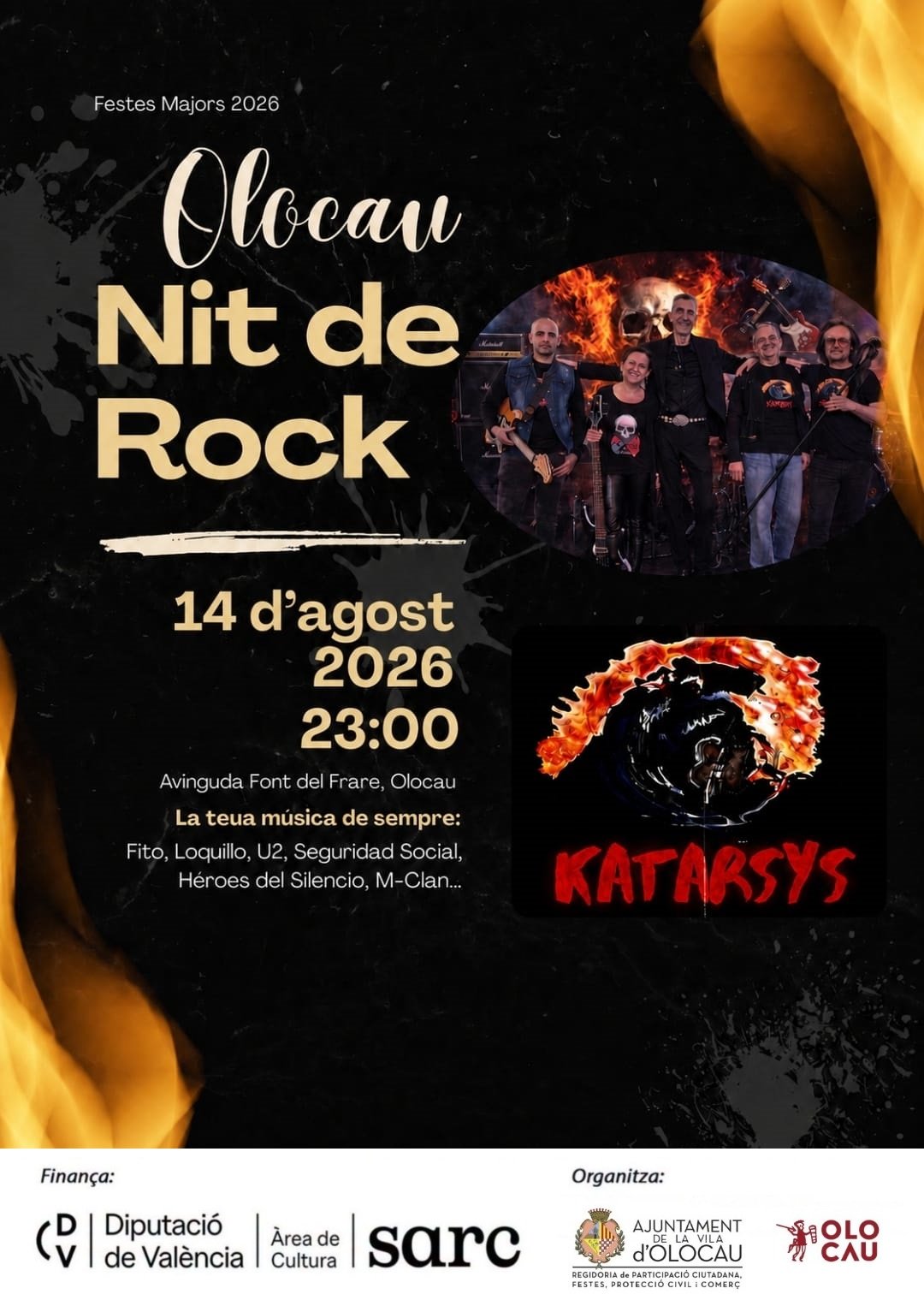 Concierto del grupo Katarsys (Fiestas en honor a San Roque)