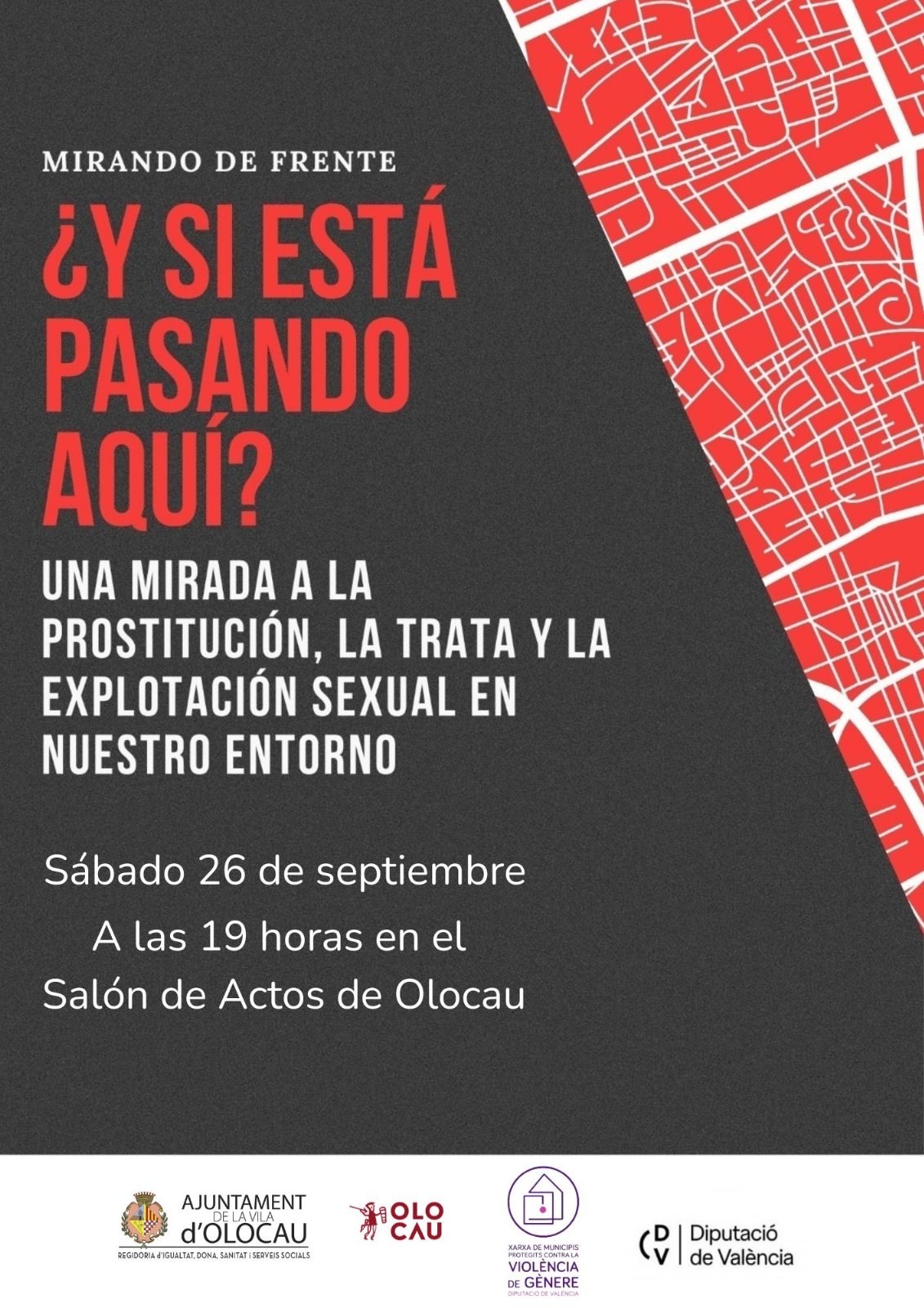 Videofòrum i xarrada-col·loqui ‘Mirant de front: i si està passant ací? Una mirada a la prostitució, la tracta i l'explotació sexual en el nostre entorn’