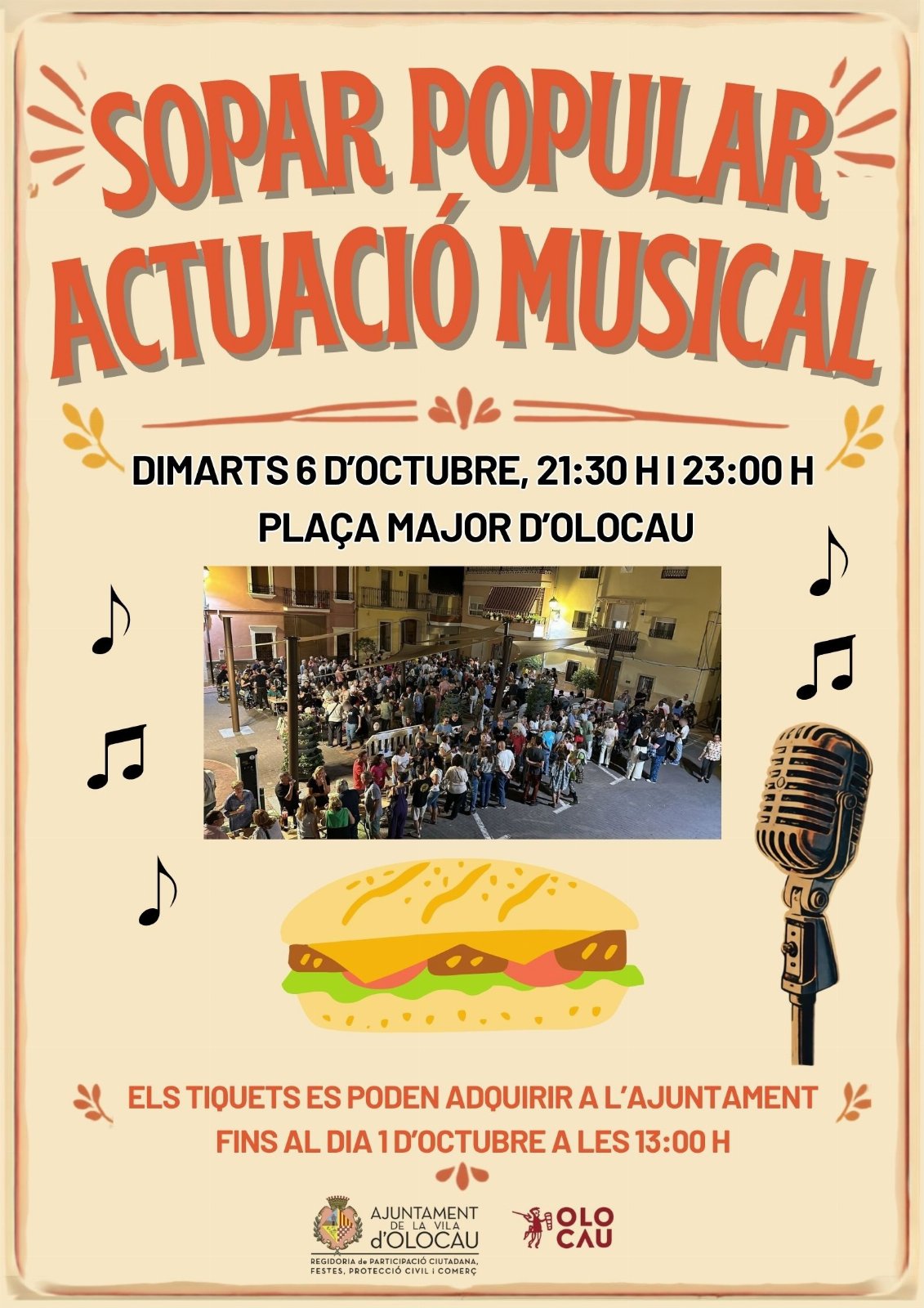 Sopar popular (Festes en honor a la Verge del Rosari)